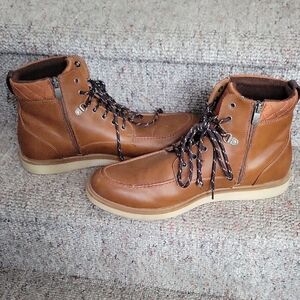 Call It Spring Tan Leather Boots